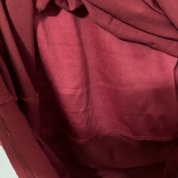 Clarise Premium Knit Maxi Skirt Burgundy - Picture 5 of 5